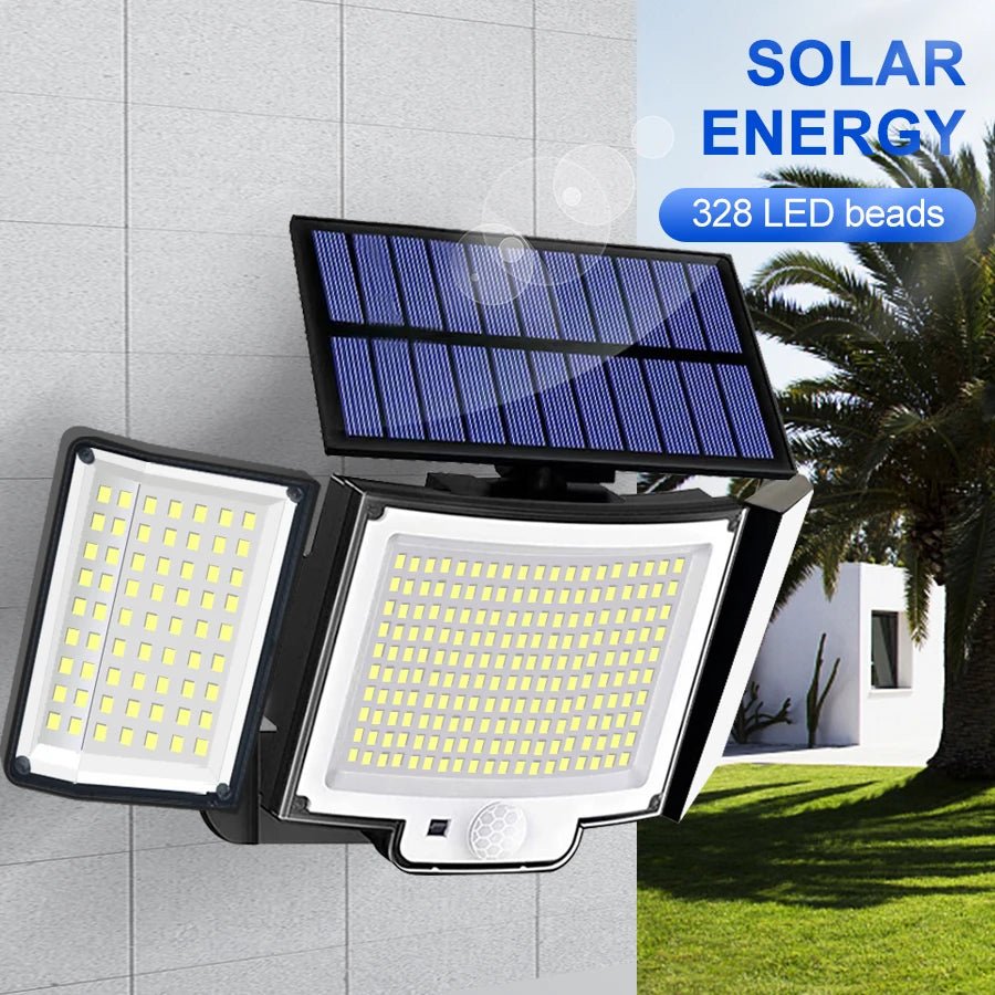 TriLux™ – Dreifach - Solarstrahler mit Bewegungsmelder - Klarwen