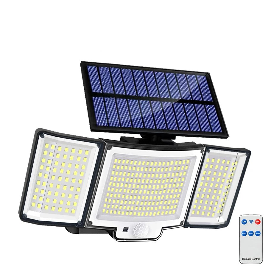 TriLux™ – Dreifach - Solarstrahler mit Bewegungsmelder - Klarwen