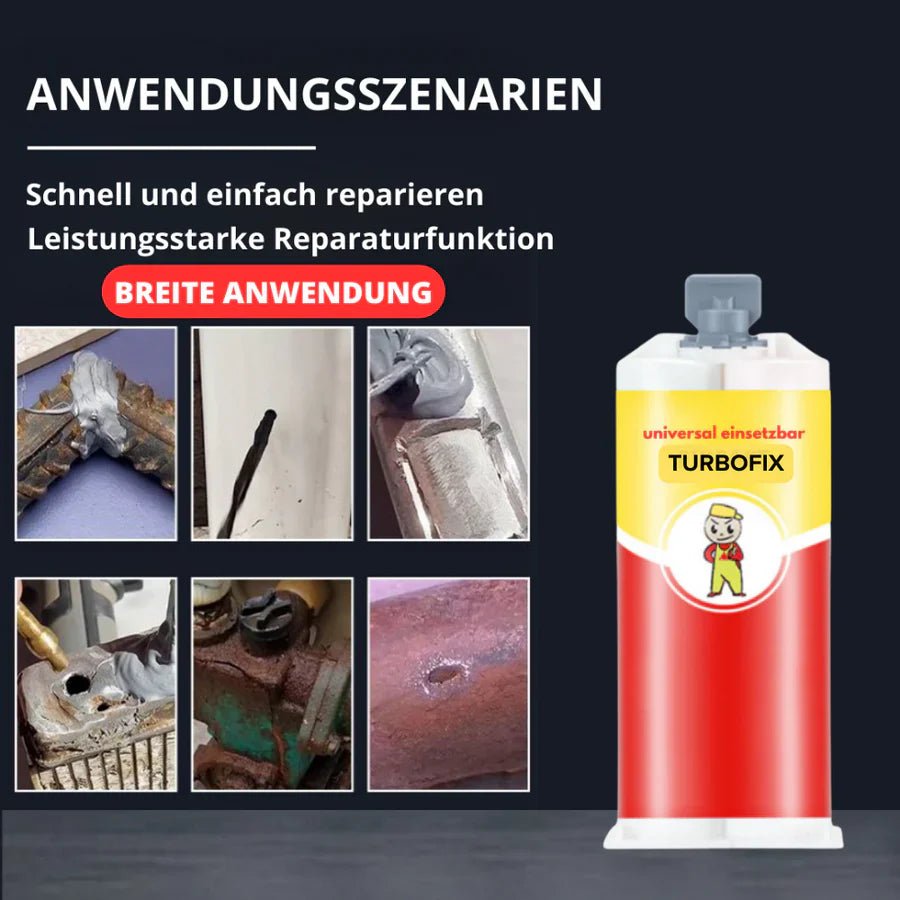 TurboFix™ – Schneller und Zuverlässiger Reparaturklebstoff | 1 + 1 Gratis - Klarwen