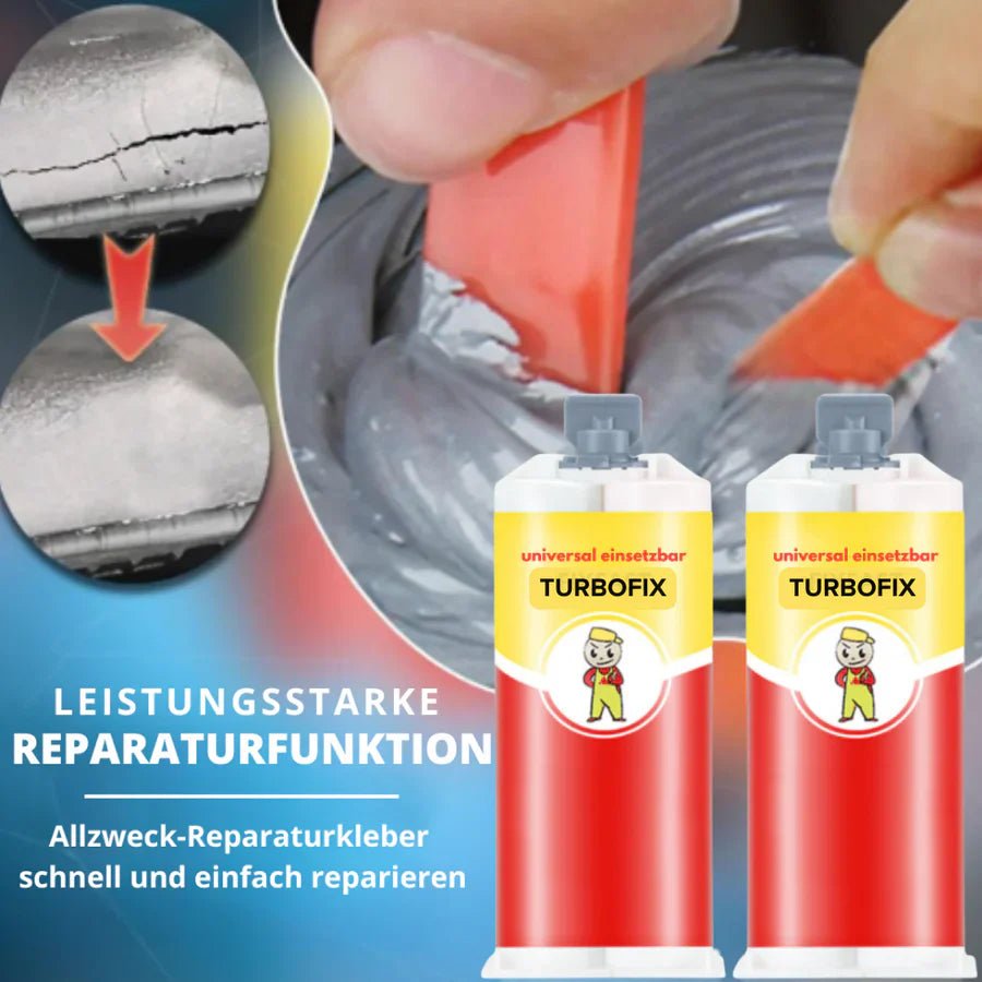 TurboFix™ – Schneller und Zuverlässiger Reparaturklebstoff | 1 + 1 Gratis - Klarwen