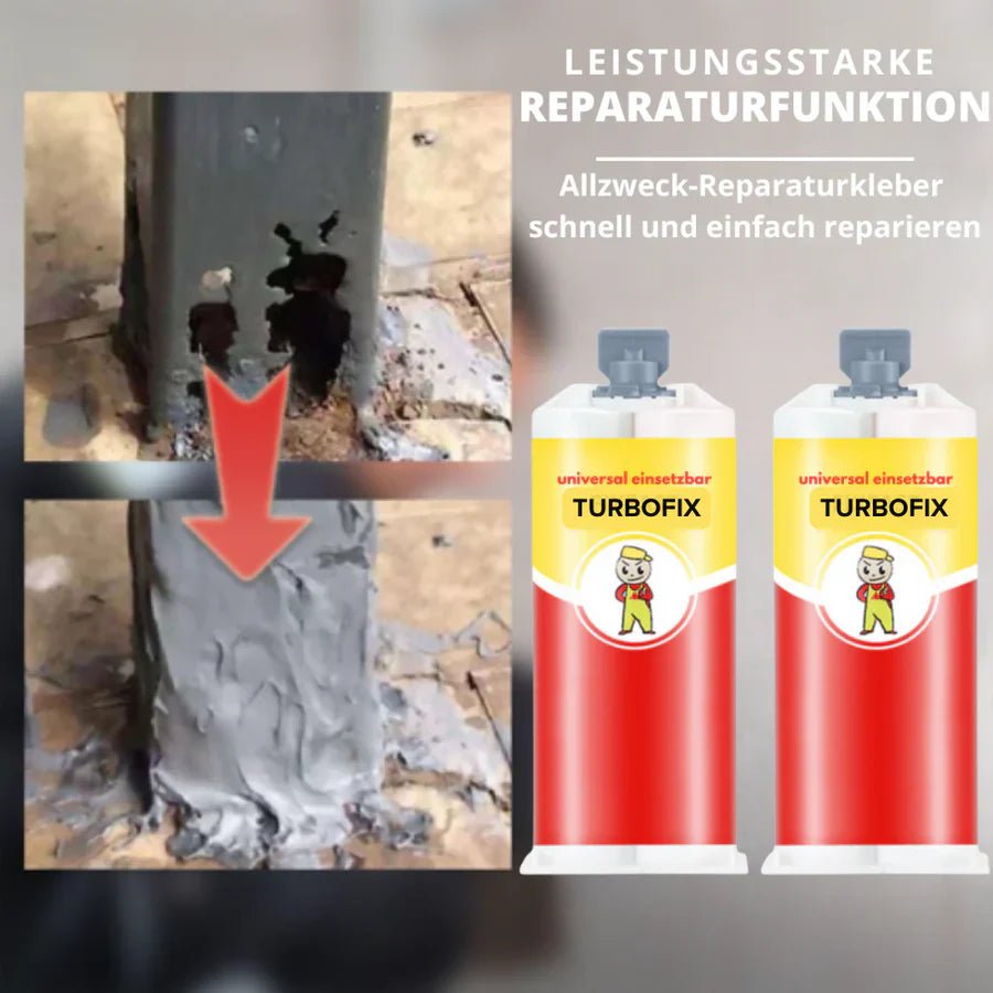 TurboFix™ – Schneller und Zuverlässiger Reparaturklebstoff | 1 + 1 Gratis - Klarwen