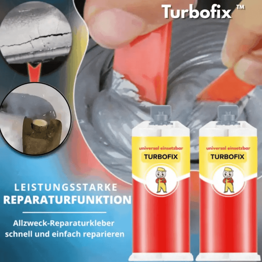 TurboFix™ – Schneller und Zuverlässiger Reparaturklebstoff | 1 + 1 Gratis - Klarwen