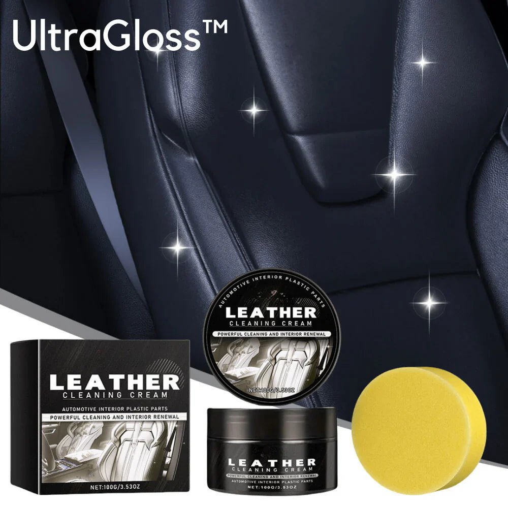 UltraGloss™ – Reinigungscreme für Leder und Kunststoff | 1 + 1 Gratis - Klarwen