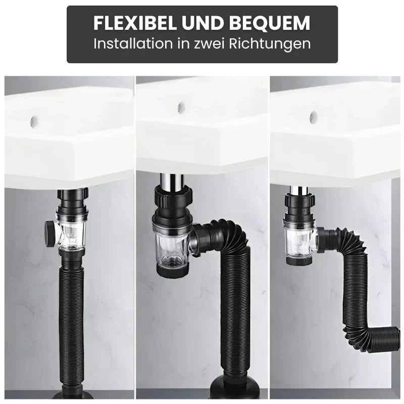 UniPipe™ – Anti Odor Universal - Abflussrohr Für Waschbecken [50% Rabatt] - Klarwen