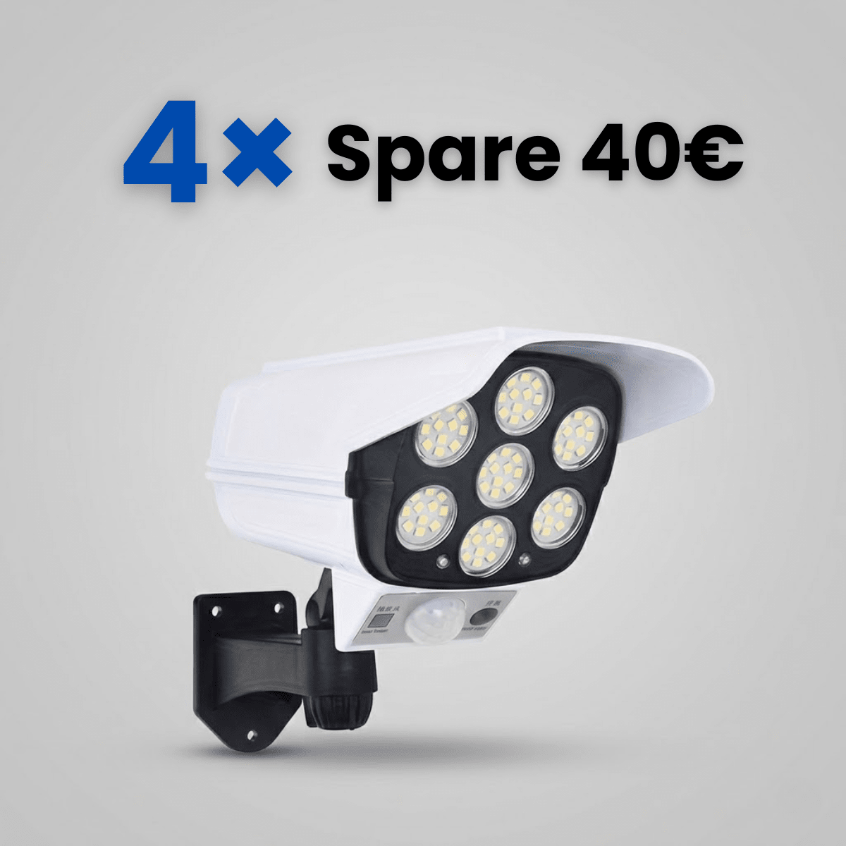 Vigilux™ - Solar Sicherheitsleuchte mit Kamera - Optik - Klarwen