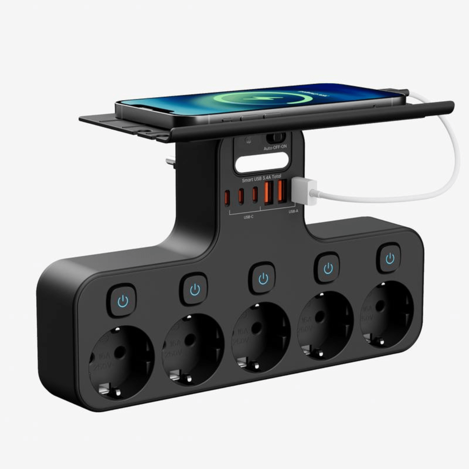 VoltDock™ – Intelligente Steckdosenleiste mit USB - C - Klarwen