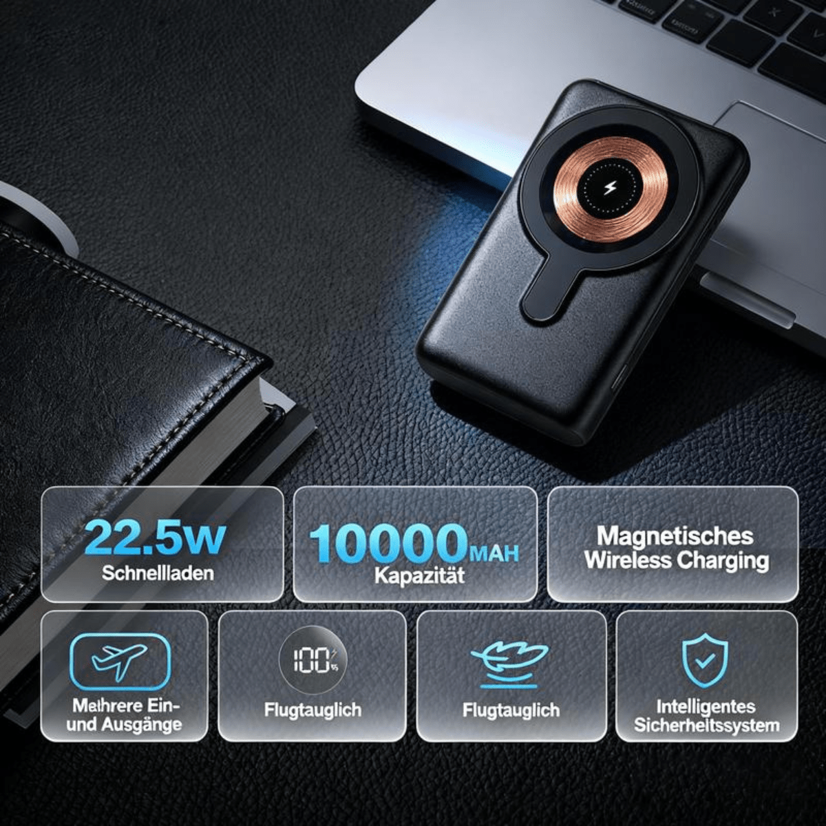 Voltix™ – Magnetische 5 - in - 1 Powerbank - Klarwen