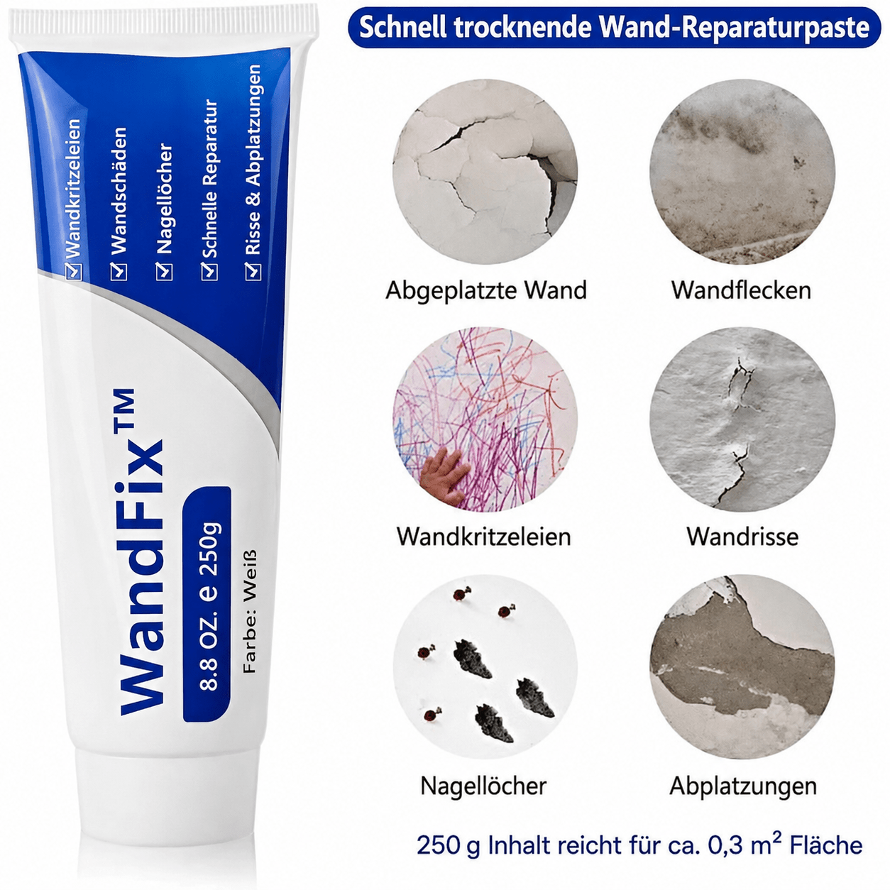 WandFix™ – Reparaturpaste für Risse & Löcher - Klarwen